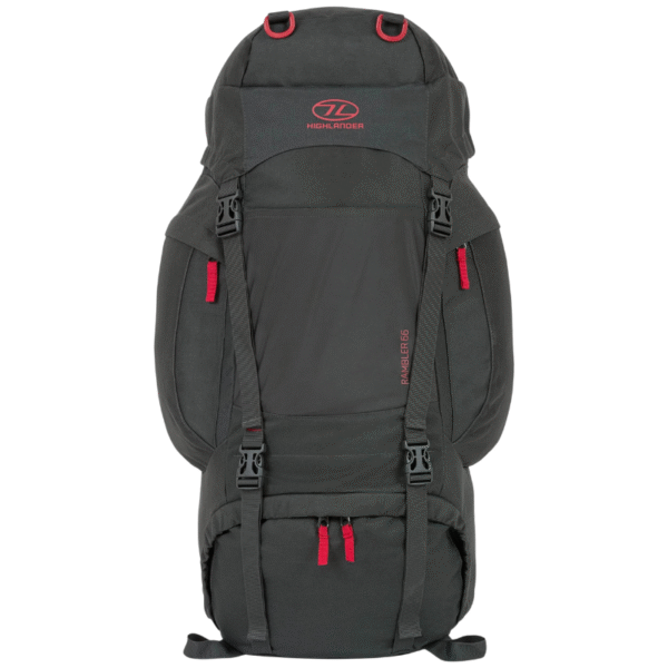 Turistinė kuprinė Highlander Rambler Rucksack 66L - Pilka