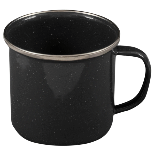 Turistinis puodėlis Highlander Deluxe Enamel Mug - Juoda
