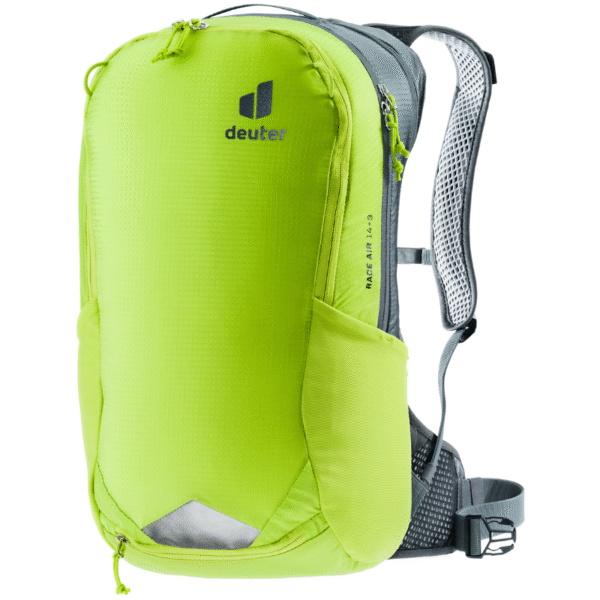Dviratininkų kuprinė Deuter Race Air 14+3 - Birch - Sunny Lime