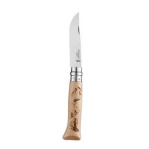 Kišeninis peilis dekoruota rankena Opinel Nr.8 Stainless Steel Engraving Hiking