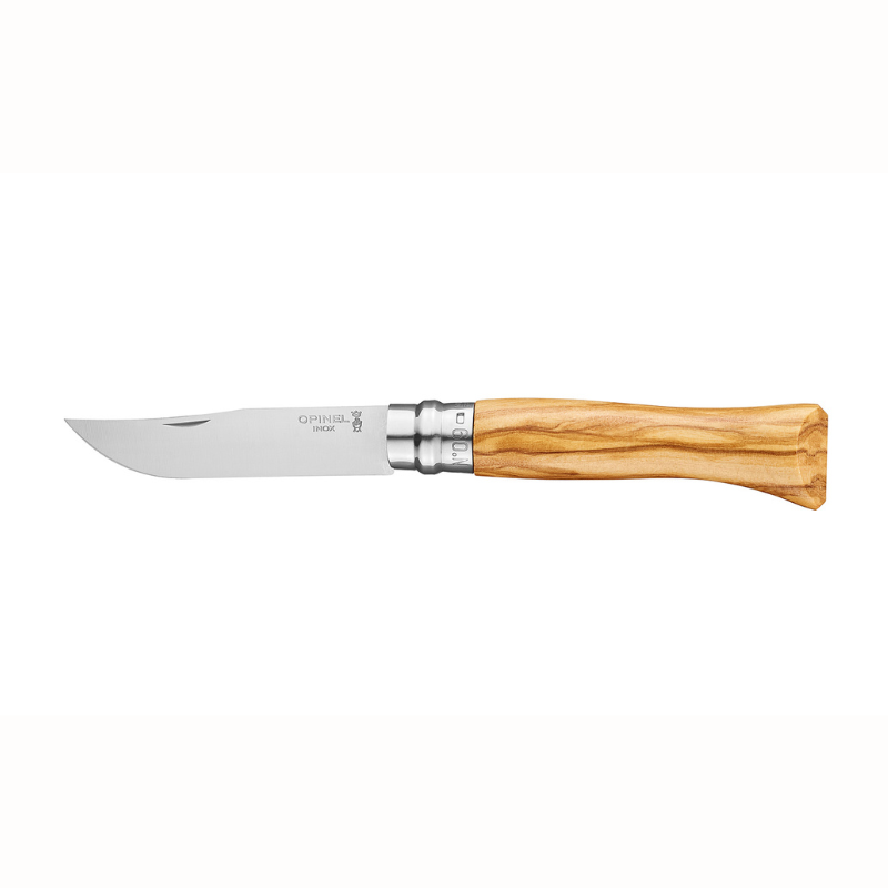 Kišeninis peilis Opinel N°9 Stainless Steel Olive su alyvmedžio rankena