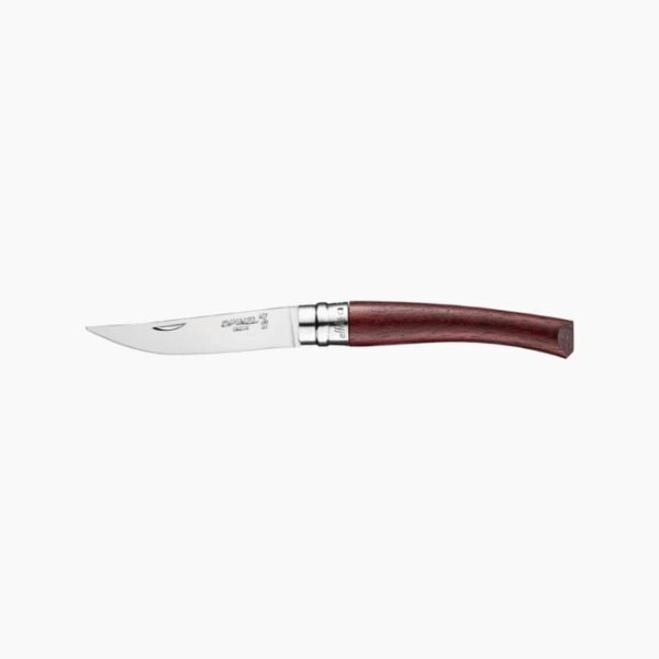 Kišeninis peilis plonais ašmenimis Opinel Nr.08 Afrikietiško koralmedžio rankena