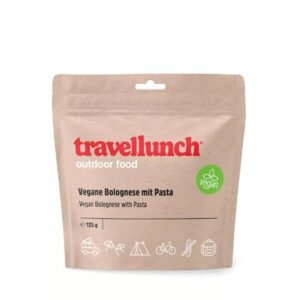 Nr.55 Maistas kelionėms Travellunch makaronai su veganišku Bolonijos padažu 250 g.