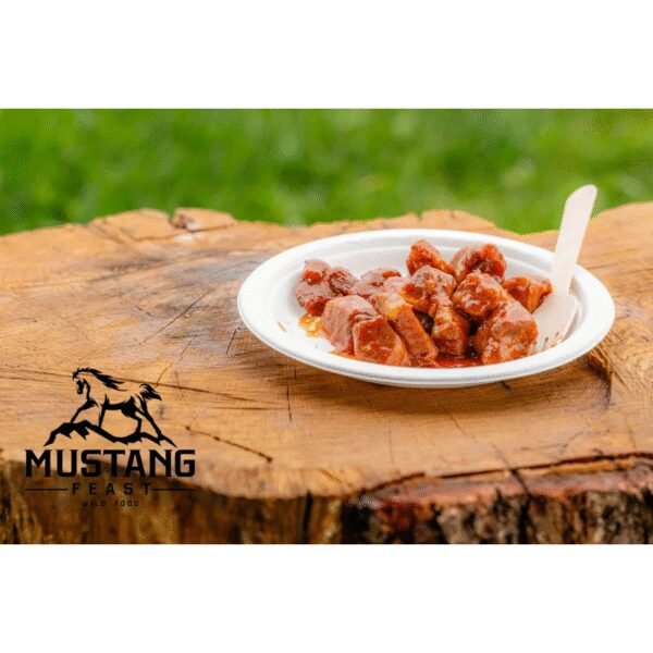 Nr.92 Maistas kelionėms MustangFeast kiaulienos sprandinė BBQ su česnakine bulvių koše + brownie pyragas - Image 4