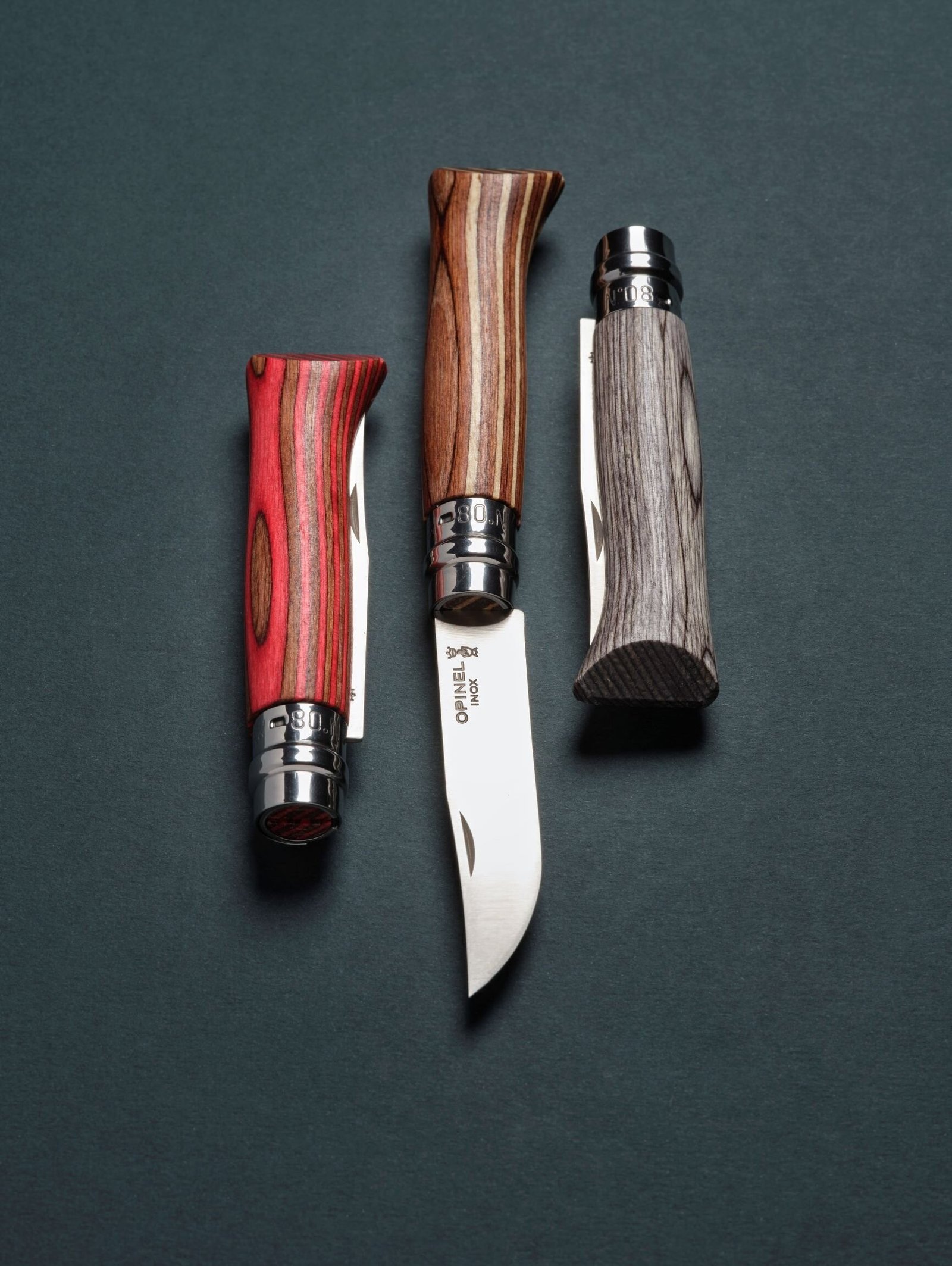 Peilis Opinel Nr.8 Laminated Brown nerūdijančio plieno ašmenimis ir ruda beržo rankena - Image 3