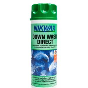 Pūkinių drabužių/miegmaišių skalbiklis Nikwax DOWN WASH DIRECT 300 ml