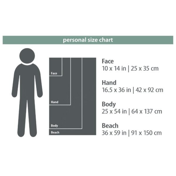 Rankšluostis PackTowl PT Personal Body Balance Print - Image 3