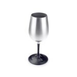 Metalinė taurė vynui GSI Outdoors Nesting Wine Glass Glacier SS