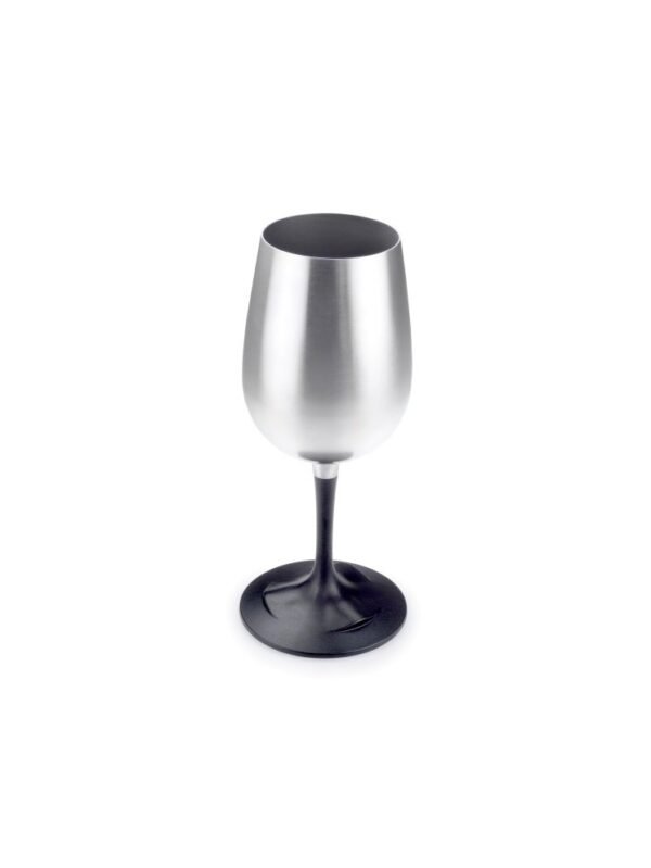 Metalinė taurė vynui GSI Outdoors Nesting Wine Glass Glacier SS